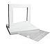 Golden State Art, Pack of 20, Pre-Cut 11x14 White Picture Mat Kit for 8.5x11 Photo, 20 White Core Bevel Cut Mattes, 20 Backing Boards and 20 Clear Bags