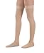 Jomi Compression Thigh High Collection, 30-40mmHg Premiere Closed Toe 340 Made in USA (XX-Large, Beige)