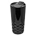 15 Ounce Texture Grip Porcelain Double Wall Thermal Coffee Tumbler - Black