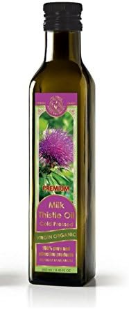 Organic Milk Thistle Oil Cold Pressed Extra Virgin 8.45 fl oz/250 ml