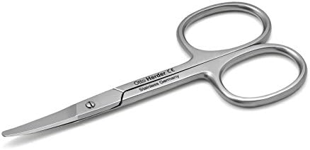 Otto Herder Baby Nail Scissors | INOX Stainless steel - Rounded blades - made in Germany - plus a free Crystal Nail File