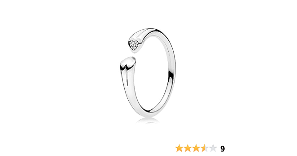 PANDORA Two Hearts Open Ring, Sterling 