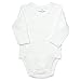 Baby Side Snap Bodysuit Set, Long Sleeve Cotton Boy Girl Kimono Onesie, 4 Pack
