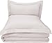 AmazonBasics Microfiber Duvet Cover Set - King, Cream