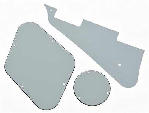 KAISH Zebra Stripe LP Pickguard & Rear Plate Switch Plate Cavity Covers for Epiphone Les Paul