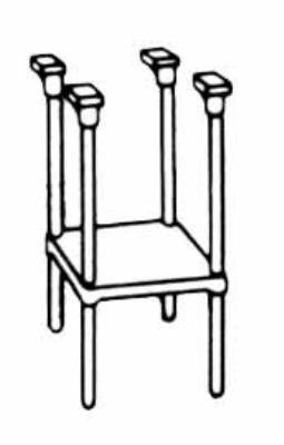 Market Forge 95-6060 Stainless Steel Tubular Stand for Sterilmatic Sterilizer, 16" Width, 22" Depth, 28" Height