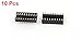 uxcell 10 Pieces 2.54 mm Pitch 2 Row 18 Pins Soldering DIP IC Chip Socket Adaptor