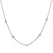 chelseachicNYC Five Cubic Zirconia Crystal Accent Chain Choker Silver