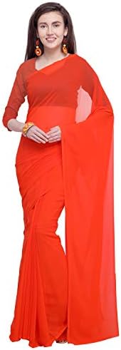 ANANDgeorgette with blouse piece Saree