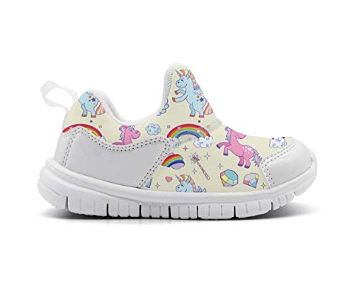 Onefish Kids Toddler Meow Cute Cat Unicorn Blue Lightweight