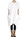 Mordenmiss Women's Doll Collar Casual Sleeveless Top With Big Pockets L Style 1-White