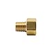 Legines Brass Inverted Flare Fitting, Brake Line Adapter, Male Connector, 3/8