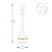 25ml Volumetric Flask with Ground Glass Stopper, Class A, 3.3 Borosilicate Glass with White Graduation, HUAOU, Pack of 1