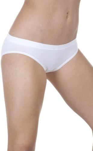 Workout Underwear - Viaggio Silver UltraFresh - Italian Made Luxurious Bikini with Exclusive Silver Infused Fabric (Glacier white: small-medium)