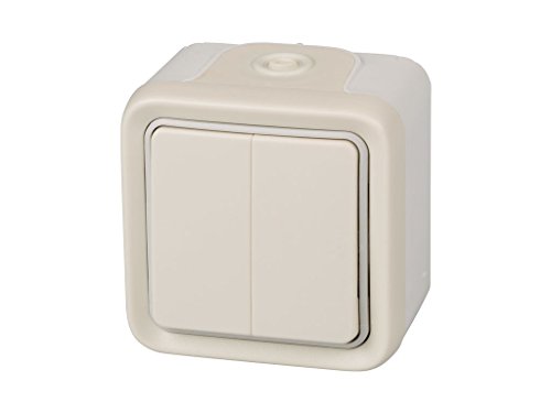 Legrand 191518 Interruttore Doppia Superficie, Grigio