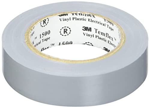 3M Temflex TGRA1510 Temflex 1500 Vinyl Elektro-Isolierband, 15 mm x 10 m, 0,15 mm, Grau