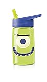 Crocodile Creek Kids Eco Alien Flip Straw Tritan Drinking Bottle, Green, 7