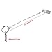 Kohree Bimini Top Quick Release Pin 1/4 inch Diameter w/Lanyard Prevents Loss, Full 316 Stainless Steel, Bimini Top Pin, Boat Marine Hardware with 4 Installation Screws (4 Pack)