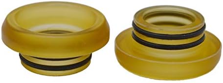 2pcs 810 Flat Drip Tip Reusable Acrylic Material (Yellow)
