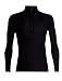 Icebreaker Men's Merino 175 Everyday Long Sleeve Half Zip Thermal Top - Black - Large