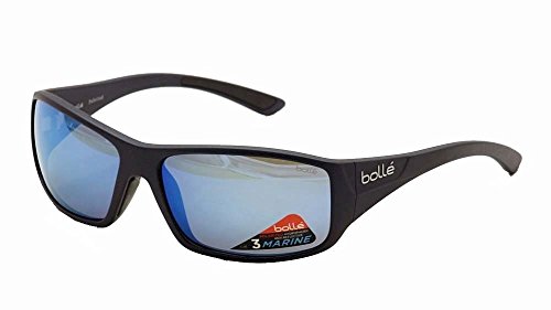 Bolle Kingsnake Sunglass with Polarized Offshore Blue Oleo AR Lens Matte Blue