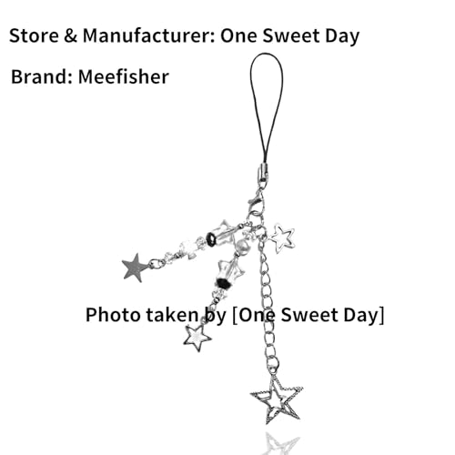 Meefisher Cute Star Phone Charm Aesthetic Accessories Lanyard String for Bag Purse Backpack Wallet Pendants Decor (Style 5- Star)