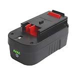 Tenhutt 3000mAh 18Volt Lithium Ion Battery Replacement for Black and Decker HPB18 HPB18-OPE 244760-00 A1718 FS18FL FSB18 Firestorm Cordless Power Tools