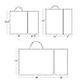 GSSUSA 150PCS White Kraft Paper Bags with Handles Gift Bags Assorted Sizes,8x4.25x10& 10x5x13& 16x6x12 50Pcs Each,White Gift Bags with Handles Bulk Gift Bags for Small Business,Craft Merchandise Bags