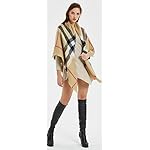 VIVIAN & VINCENT Women's Plaid Blanket Winter Scarf Warm Wrap Oversized Shawl Cape VIVIAN & VINCENT Women's Plaid Blanket Winter Scarf Warm Wrap Oversized Shawl Cape