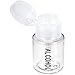 Beauticom PANA Professional Labeled Push Down Liquid Pumping Empty Bottle Dispenser (3.3 oz, Clear w/Alcohol Imprinted)