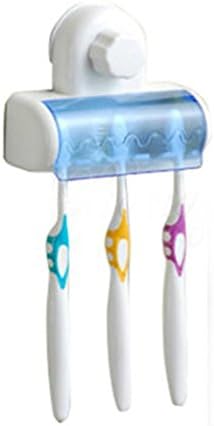 Corner Biz Bath - 5 Set Home Bathroom Toothbrush SpinBrush Suction Holder