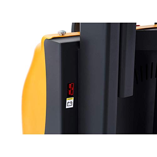 SOVAN'S Semi-Electric Pallet Stacker 2200lbs Capacity 63" Lifting Height with Adj. Forks Straddle Material Stacker - Image 5
