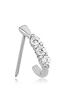 316L Surgical Steel Nose Stud Ring Nose Hugger 20G