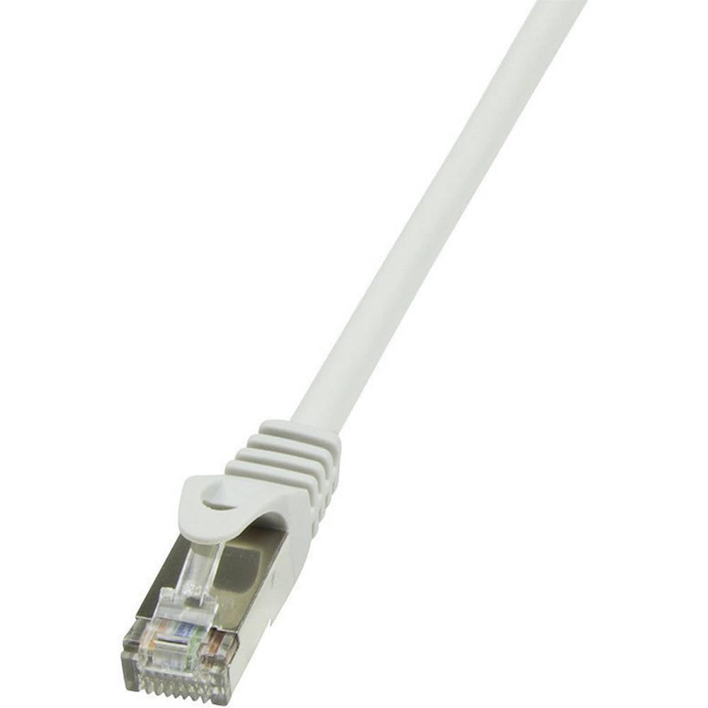 LogiLink CP1092S CAT5e F/UTP Patch Cable, 10 Meter Length, Grey, Grey, 10 Meter Length