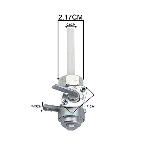 Dalom 2Pcs Petcock Fuel Shut Off Valve for Harbor Freight Predator 208CC 212CC Generator 68527 68528 67560 67561 69675 69676 69728 69729 - Thumbnail 7