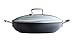 Le Creuset Forged Hard-Anodized 12-Inch Nonstick Shallow Casserole/Braiser with Glass Lid