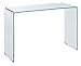 Coaster Home Furnishings - Ripley - Glass - 43-Inch Console Table with Tempered Bent Glass - Contemporary Style - Entryway and Living Room - Clear - 705329