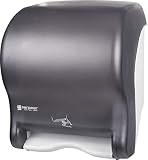 San Jamar T8400TBK Smart Essence Electronic Roll Towel Dispenser, 11.8w x 9.1d x 14.1"h, Black, Plastic
