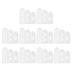 10 Set Cake Spray Mold Cake Border Embossing Mold Fondant Dessert Bakken Stencils Ongeveer 23,2x10cm