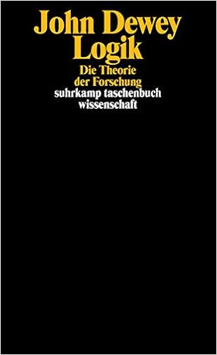 Logik Die Theorie Der Forschung Suhrkamp Taschenbuch Wissenschaft Amazon De Dewey John Suhr Martin Bucher