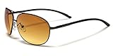 X-Loop HD Vision High Definition Lens Aviator Sunglasses wth Spring Hinge