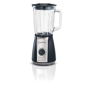 Morphy Richards 403010 Jug Blender with Ice Crusher Blades Inspire Kitchen Confidence, Glass, 600 W, 1.5 liters, Grey