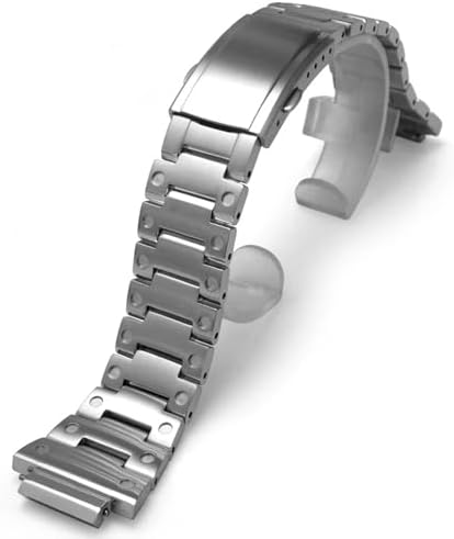 銀製金属製の器 65g Shangshi Zinc alloy and titanium Band Strap Watch Band for Casio G