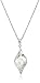 Amazon Collection Sterling Silver Freshwater Cultured Pearl and Diamond Accent Pendant Necklace, 18