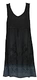 Raya Sun Embroidered Pintuck Ombre Dress/Cover Up M-XL and 1X-3X