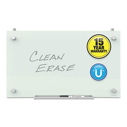 Quartet Whiteboard, Glass Dry Erase Board, Magnetic, 30" x 18", Infinity Framel…
