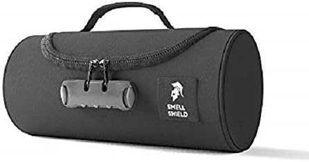 Smell Proof Bag with Lock - Travel Storage for Bags Containers Keeps Stash Smellproof & Safe (Black)