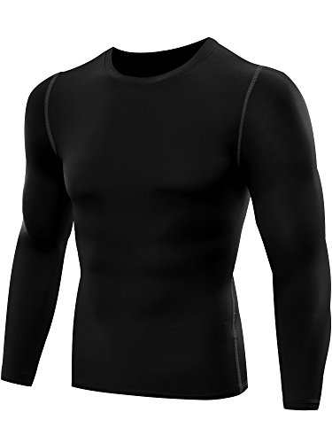 image for Neleus Men's 3 Pack Athletic Compression Sport Running T Shirt Long Sl