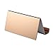 YOSCO Stainless Steel Business Card Holder for Desk Office Business Card Stand Collection Organizer for Name Card, Business Card Display, 2 Pack (Rose Gold)