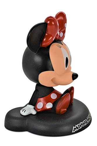 PVC Bobble Head Figure Car Dashboard Office Home Accessories Ultra Detail Doll (Minnie)